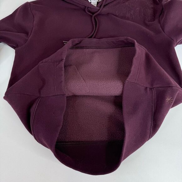 Athleta Retroplush Embroidered Hoodie Sweatshirt Size Small - Picture 13 of 15